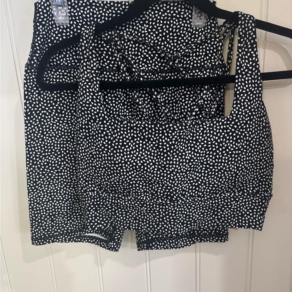 BuffBunny Black and White Patterned Activewear